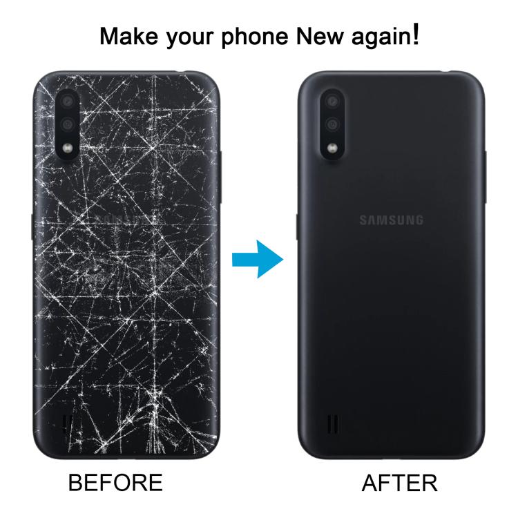 Samsung Galaxy A01 SM-A015F Red Battery Back Cover with Camera Lens Frame - Replacement Housing