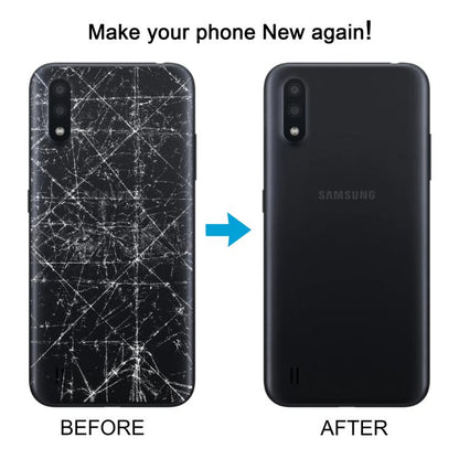 Samsung Galaxy A01 SM-A015F Red Battery Back Cover with Camera Lens Frame - Replacement Housing