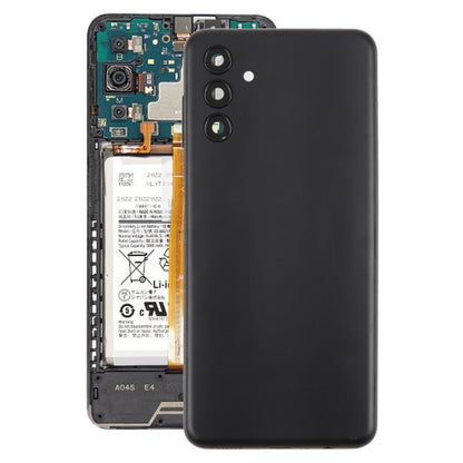 Samsung Galaxy A04s SM-A047F Battery Back Cover with Camera Lens Frame Replacement (Black)