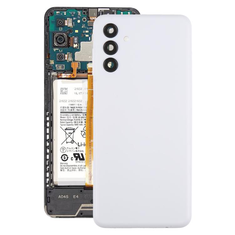 Samsung Galaxy A04s SM-A047F White Battery Back Cover with Camera Lens Frame Replacement