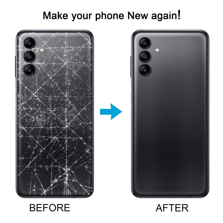 Samsung Galaxy A04s SM-A047F White Battery Back Cover with Camera Lens Frame Replacement