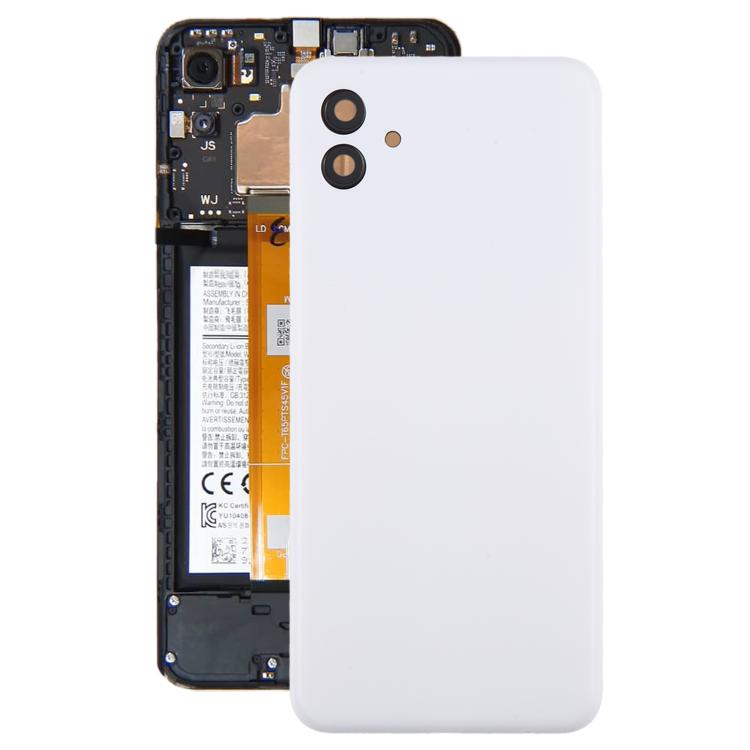 Samsung Galaxy A04 SM-A045F White Battery Back Cover with Camera Lens Frame Replacement