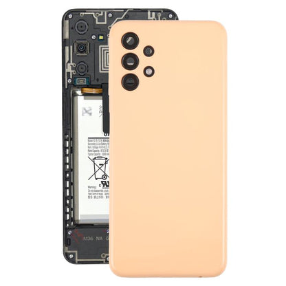 Samsung Galaxy A13 SM-A135F Battery Back Cover with Camera Lens Frame - Replacement (Orange)