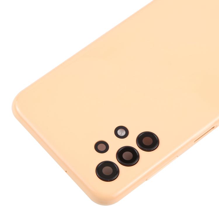 Samsung Galaxy A13 SM-A135F Battery Back Cover with Camera Lens Frame - Replacement (Orange)