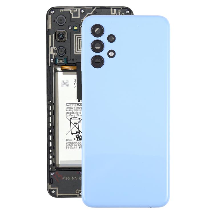 Samsung Galaxy A13 SM-A135F Replacement Battery Back Cover with Camera Lens Frame (Blue) - Compatible & Durable