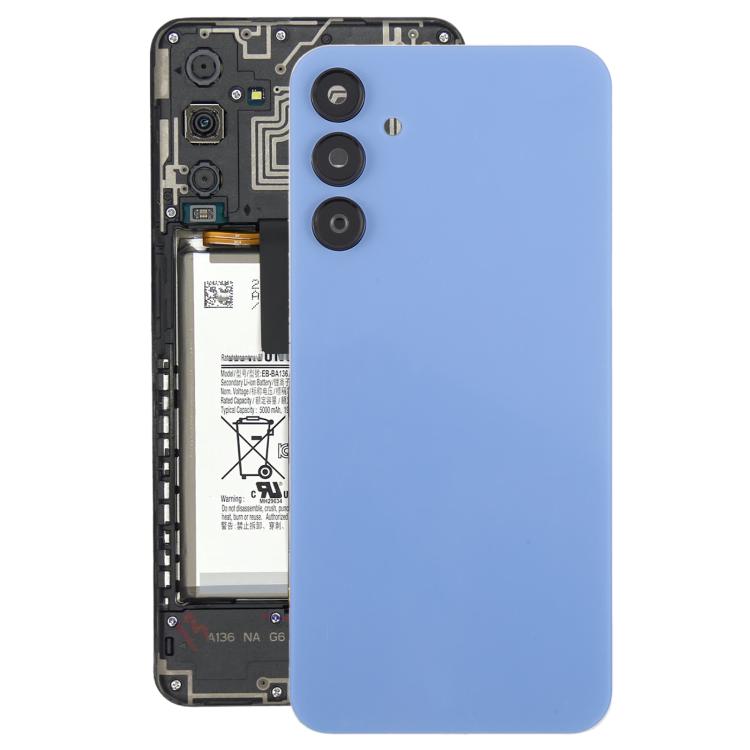 Samsung Galaxy A15 SM-A155F Blue Battery Back Cover with Camera Lens Frame Replacement