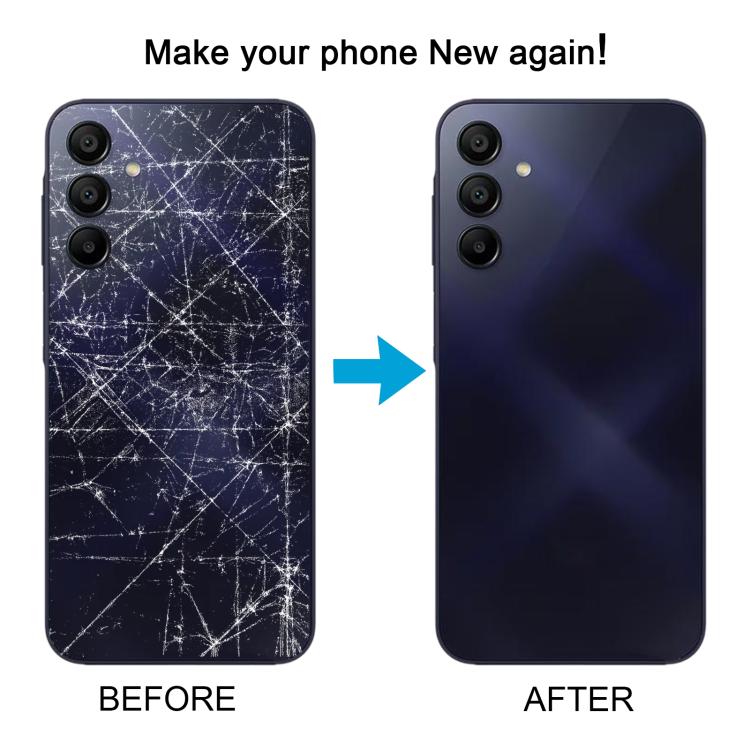 Samsung Galaxy A15 SM-A155F Black Battery Back Cover with Camera Lens Frame Replacement