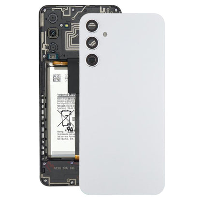 Samsung Galaxy A34 SM-A346B Silver Battery Back Cover with Camera Lens Frame Replacement