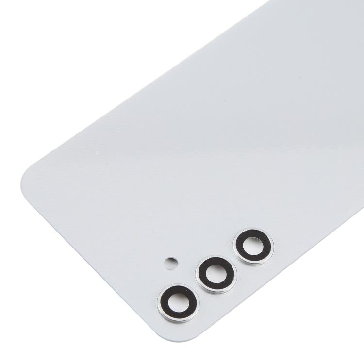 Samsung Galaxy A34 SM-A346B Silver Battery Back Cover with Camera Lens Frame Replacement