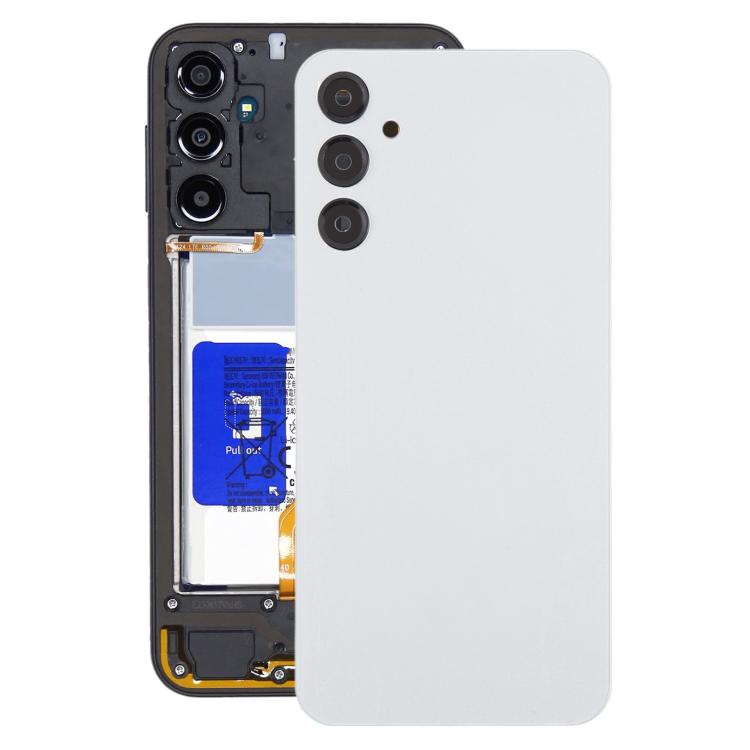 Samsung Galaxy A24 SM-A245 Back Cover with Camera Lens Frame Replacement (Silver) - Compatible & Quality Checked