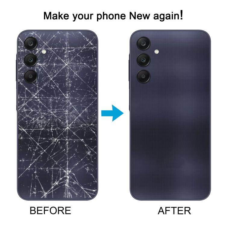 Samsung Galaxy A25 5G SM-A256B Black Back Cover Replacement - Compatible, Quality Checked, Professional Installation Recommended