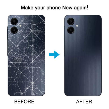 Samsung Galaxy A06s SM-A067F Back Cover Replacement - Black, Perfect Fit, Quality Checked, Professional Installation Recommended