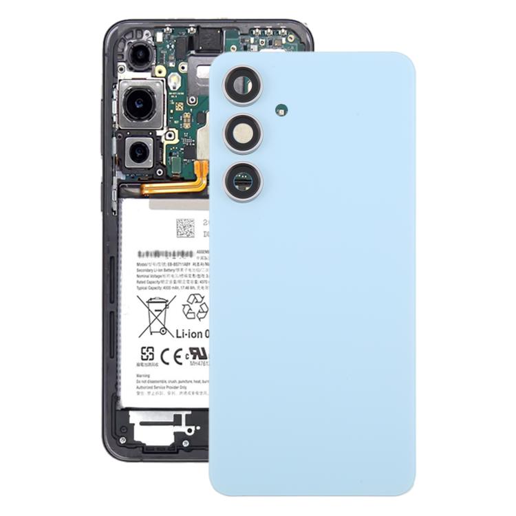 Samsung Galaxy S24 FE SM-S721B OEM Back Cover with Camera Lens Frame Replacement (Blue)