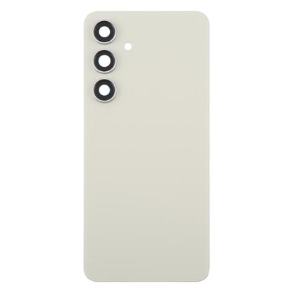 OEM Light Yellow Back Cover with Camera Lens Frame for Samsung Galaxy S24 FE SM-S721B Replacement