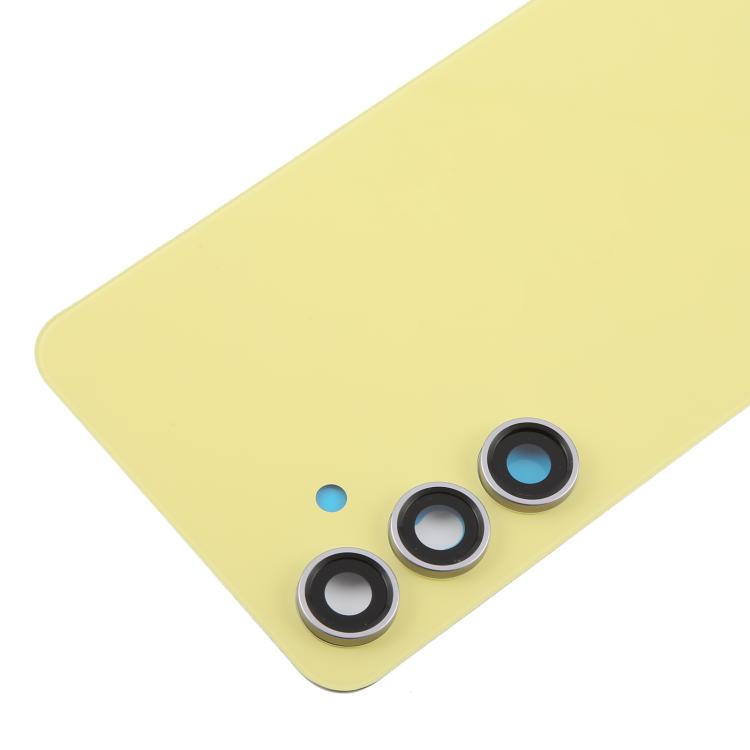 OEM Yellow Back Cover with Camera Lens Frame for Samsung Galaxy S24 FE SM-S721B - Replacement Part