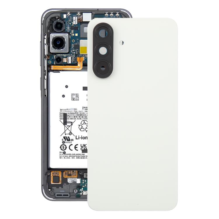 Samsung Galaxy A56 SM-A566B OEM White Battery Back Cover with Camera Lens Frame Replacement