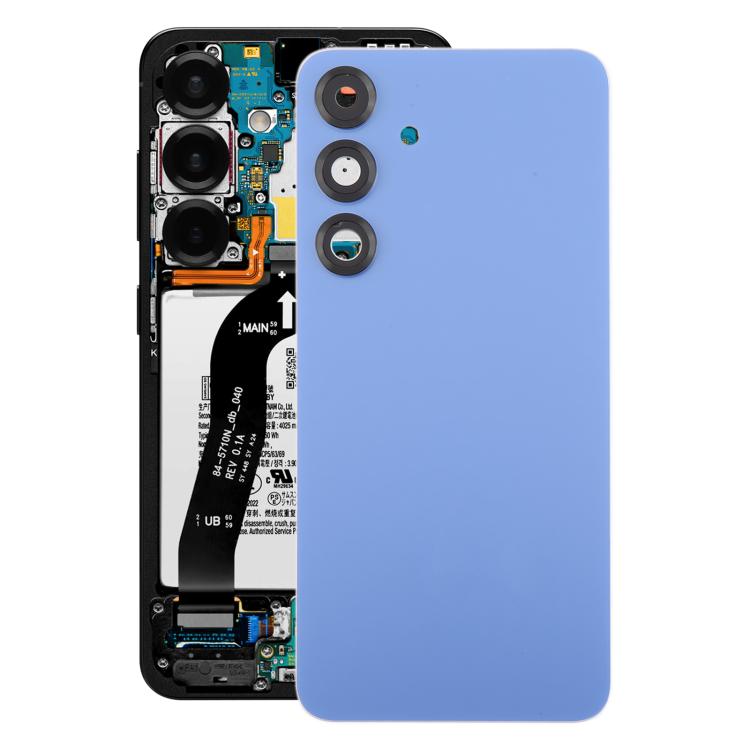 Samsung Galaxy S25+ SM-S936B OEM Back Cover with Camera Lens Frame Replacement (Blue) - Perfect Fit