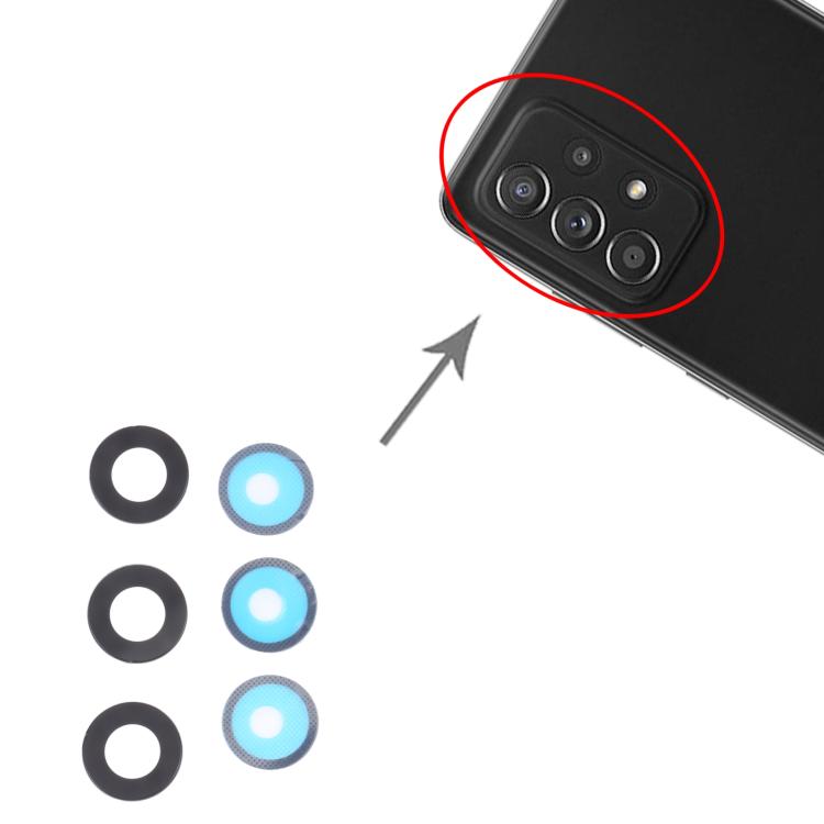 10pcs Back Camera Lens Replacement for Samsung Galaxy A52s SM-A528B - Compatible & Quality Checked
