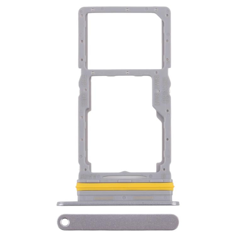 Original SIM + SIM/Micro SD Card Tray for Samsung Galaxy A17 5G SM-A176B (Silver) - Replacement Part