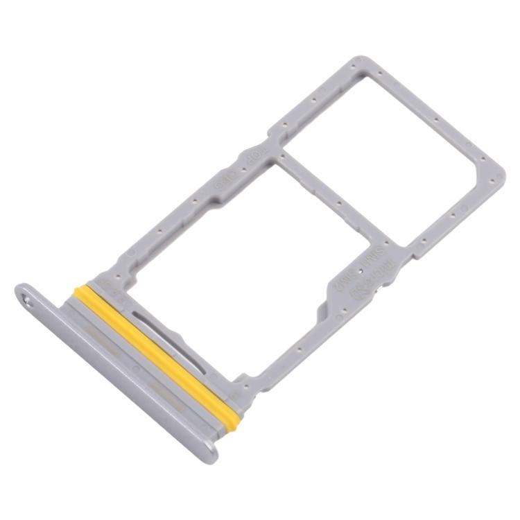 Original SIM + SIM/Micro SD Card Tray for Samsung Galaxy A17 5G SM-A176B (Silver) - Replacement Part