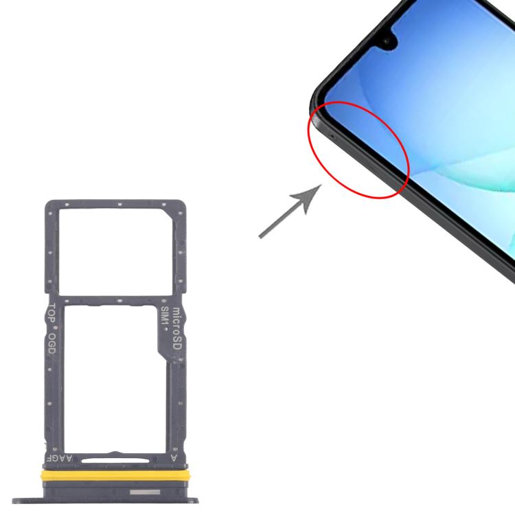 Original SIM + Micro SD Card Tray for Samsung Galaxy A17 5G SM-A176U (Black) - Replacement Part