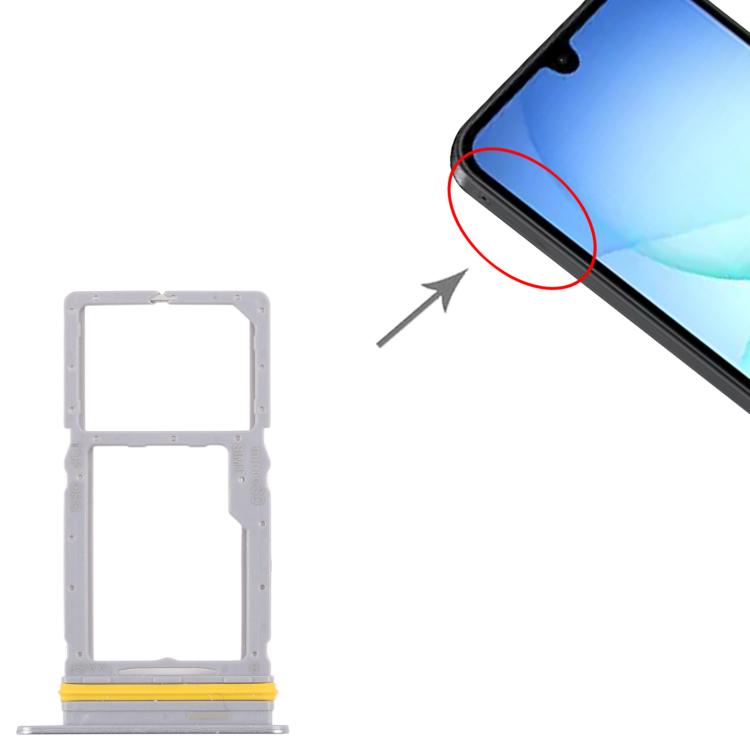 Original SIM & Micro SD Card Tray for Samsung Galaxy A17 5G SM-A176U (Silver) - Replacement Part