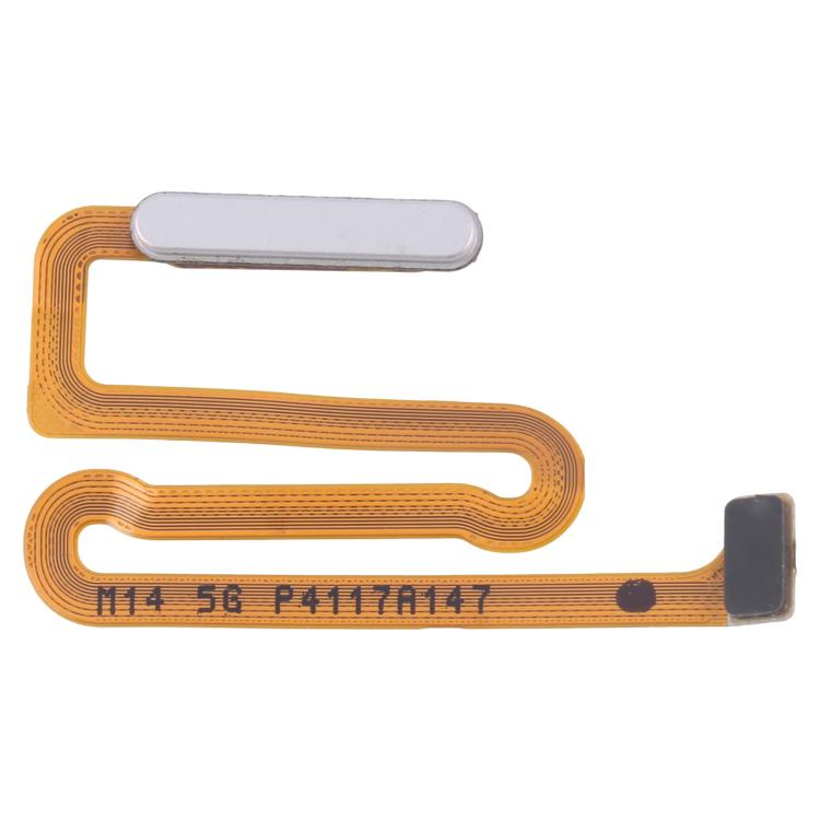 Original Fingerprint Sensor Flex Cable for Samsung Galaxy M14 SM-M145F (Silver) - Replacement Part