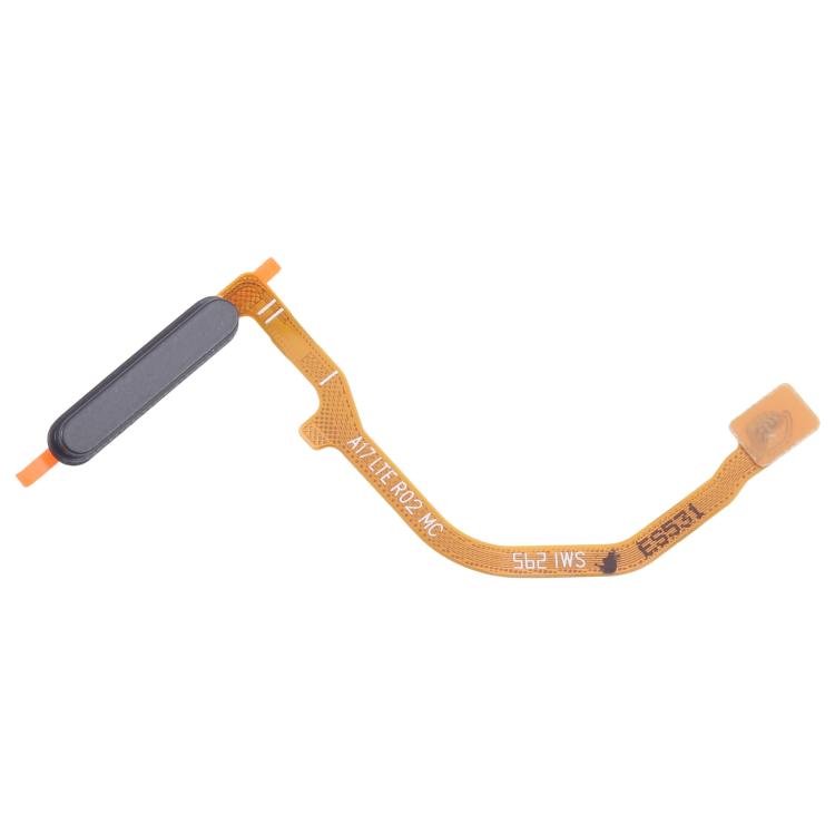Original Fingerprint Sensor Flex Cable for Samsung Galaxy A17 4G (SM-A175F) - Black Replacement Part