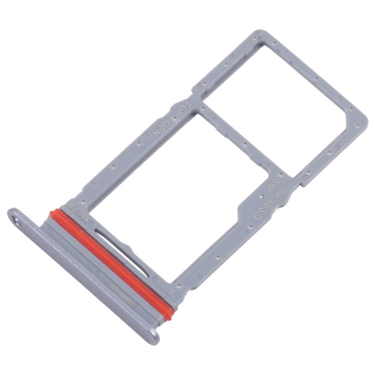 Original Grey SIM + Micro SD Card Tray for Samsung Galaxy M36 SM-M366P - 10pcs Replacement Set