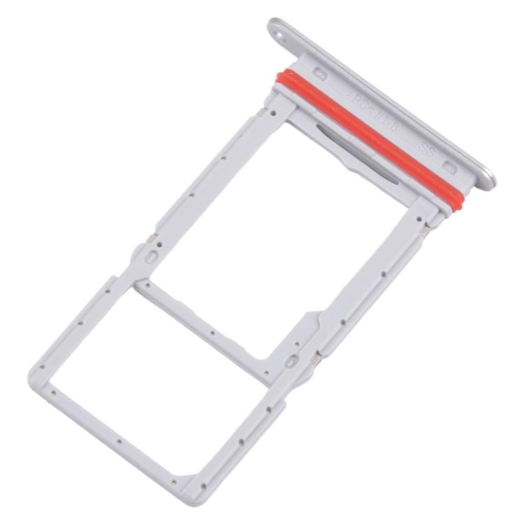 Original SIM + Micro SD Card Tray (Silver) for Samsung Galaxy M36 SM-M366P - 10pcs Replacement Parts