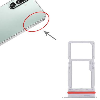 Original SIM + Micro SD Card Tray (Silver) for Samsung Galaxy M36 SM-M366P - 10pcs Replacement Parts