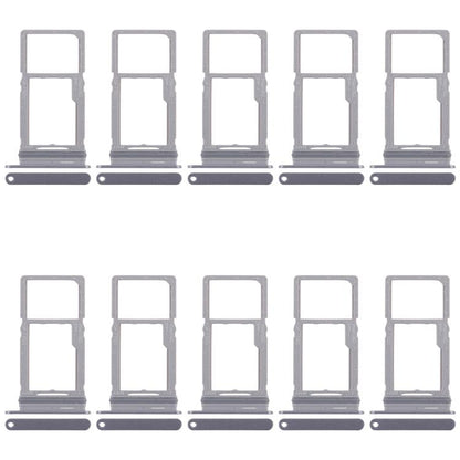 Original Grey SIM + Micro SD Card Tray for Samsung Galaxy M16 SM-M166P - 10pcs Replacement Set