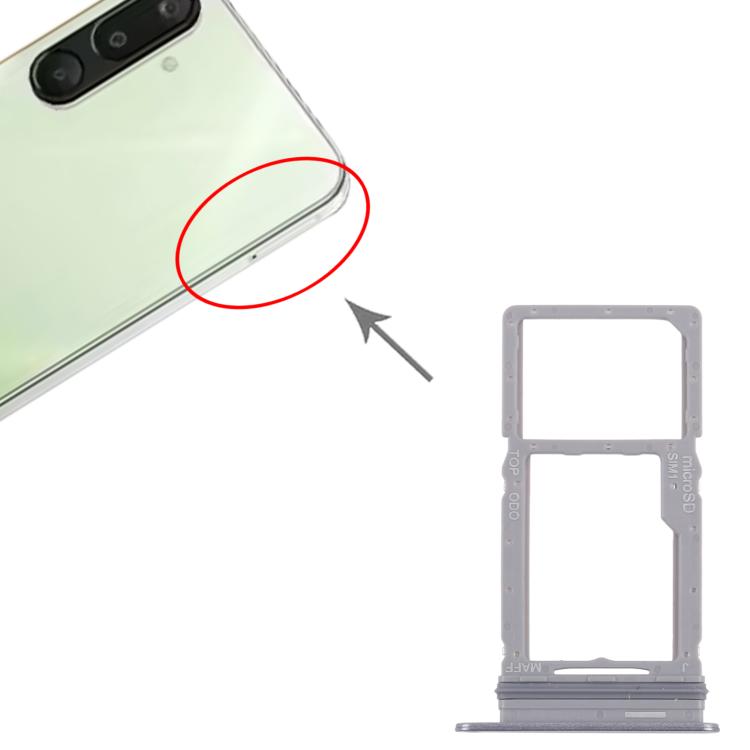 Original Grey SIM + Micro SD Card Tray for Samsung Galaxy M16 SM-M166P - 10pcs Replacement Set