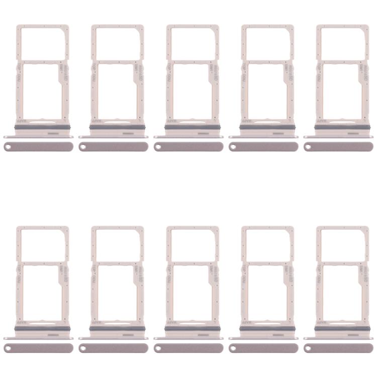 Original Gold SIM & Micro SD Card Tray for Samsung Galaxy M16 SM-M166P - 10pcs Replacement Set