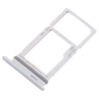 Original SIM + Micro SD Card Tray for Samsung Galaxy M16 SM-M166P (Silver) - 10pcs Replacement Set