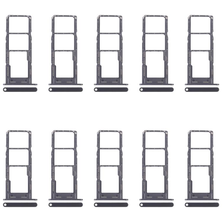 Original SIM Card Tray Set for Samsung Galaxy A14 5G SM-A146B - 10pcs (Black) Including Micro SD Tray