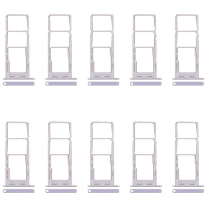 Samsung Galaxy A14 5G SM-A146B - 10pcs Original SIM Card Tray & Micro SD Card Tray (Silver) Replacement Set