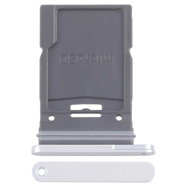 Original Micro SD Card Tray for Samsung Galaxy Tab S10 FE+ SM-X626 (Silver) - Replacement Part