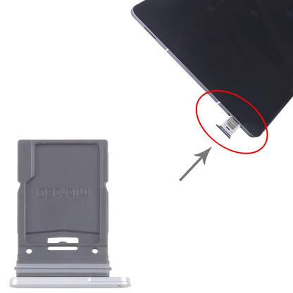 Original Micro SD Card Tray for Samsung Galaxy Tab S10 FE+ SM-X626 (Silver) - Replacement Part