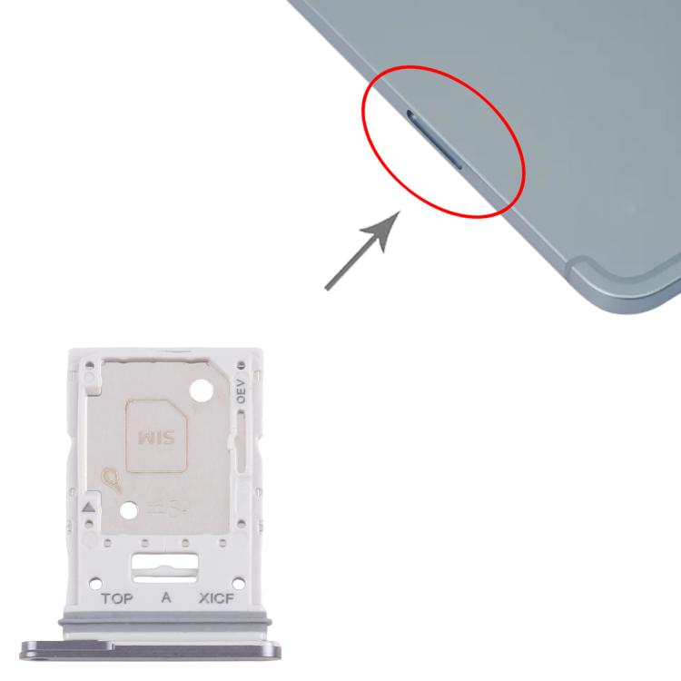 Original SIM + Micro SD Card Tray for Samsung Galaxy Tab S11 Ultra SM-X936 (Grey) - Replacement Part