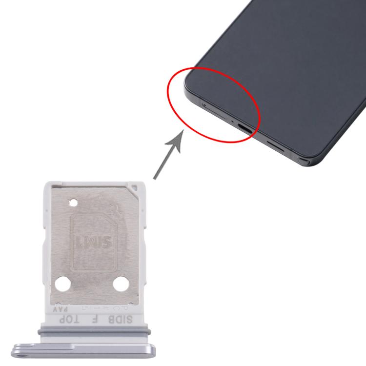 Original SIM Card Tray for Samsung Galaxy S26 SM-S942B (Grey) - Replacement Part, Fully Compatible
