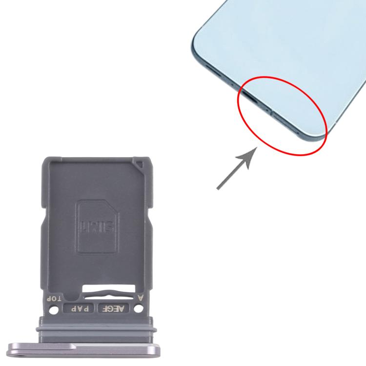 Original Grey SIM Card Tray for Samsung Galaxy A57 (SM-A576B) - Replacement Part for Damaged Trays