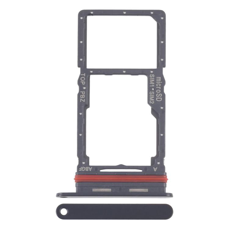 Original SIM + Micro SD Card Tray for Samsung Galaxy A27 SM-A276B (Black) - Replacement Part