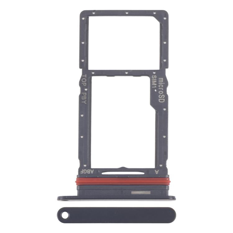 Original SIM & Micro SD Card Tray for Samsung Galaxy A27 SM-A276U (Black) - Replacement Part