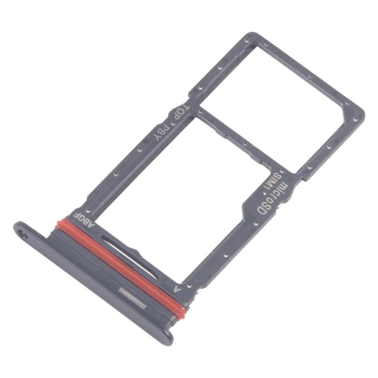 Original SIM & Micro SD Card Tray for Samsung Galaxy A27 SM-A276U (Black) - Replacement Part