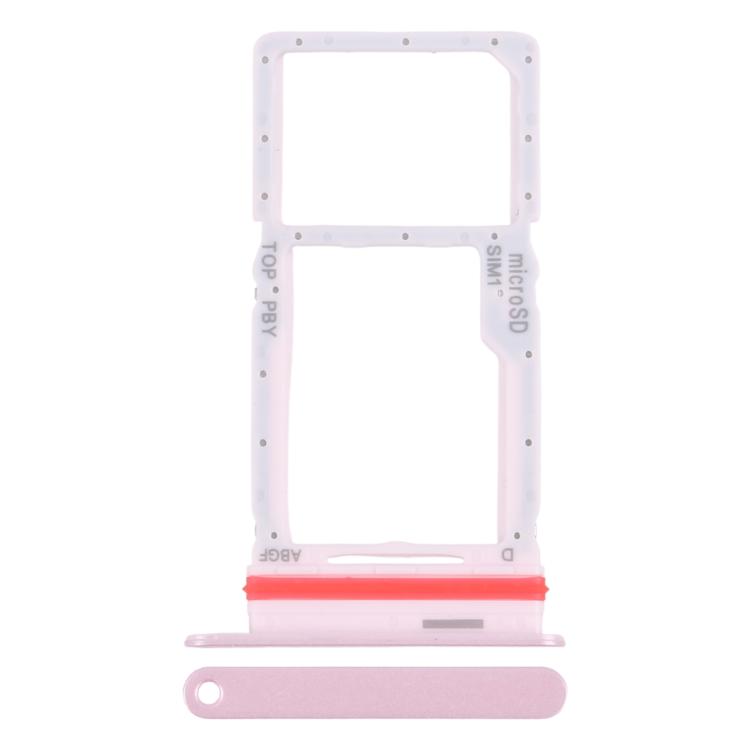 Original SIM + Micro SD Card Tray for Samsung Galaxy A27 (SM-A276U) - Pink Replacement Part