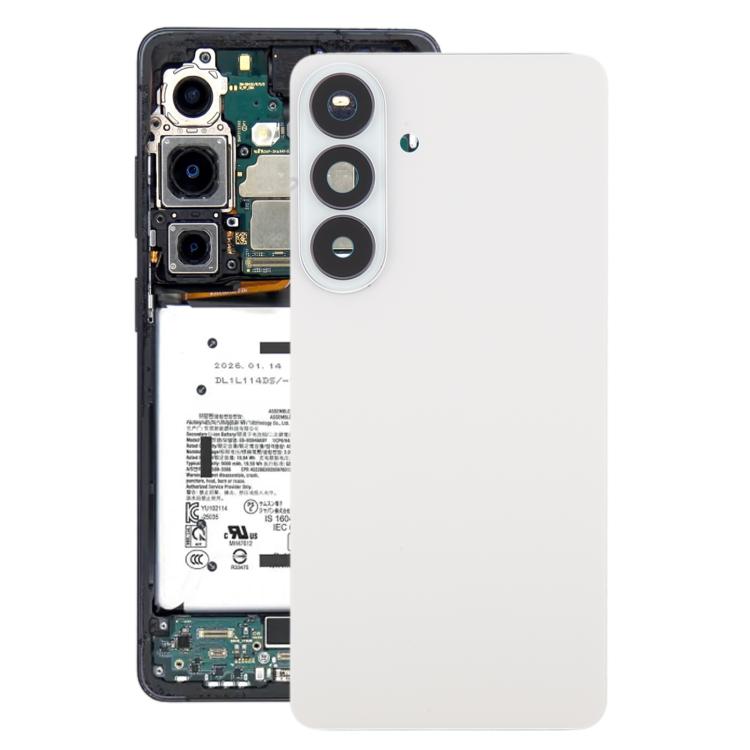 Samsung Galaxy S26+ SM-S947B OEM Back Cover with Camera Lens Frame Replacement (White)