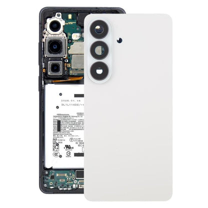 OEM White Back Cover with Camera Lens Frame for Samsung Galaxy S26 SM-S942B - Replacement Housing