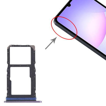 Original SIM + SIM/Micro SD Card Tray for Samsung Galaxy A07 5G (SM-A076B) - Purple Replacement Part