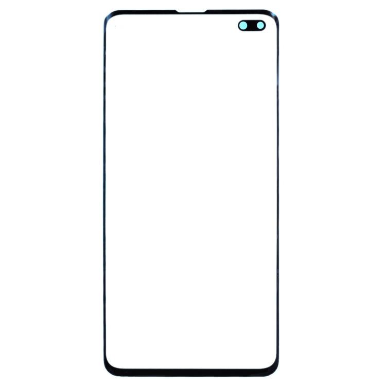 Original Front Screen Outer Glass Lens (Black) for Samsung Galaxy S10+ SM-G975F/DS, SM-G975U, SM-G975W